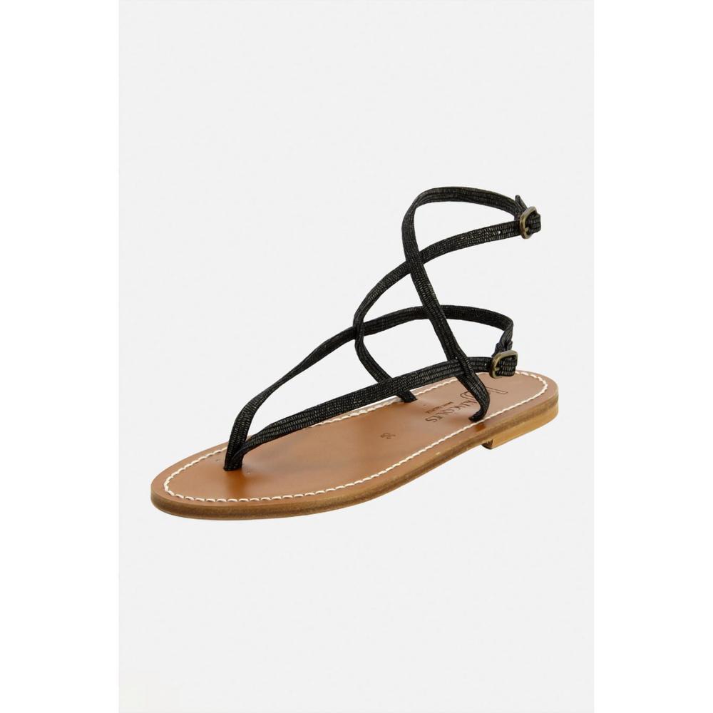 NEW K.JACQUES women's abako sandal in noir